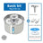 Pet water fountain with blue replacement filter and cotton