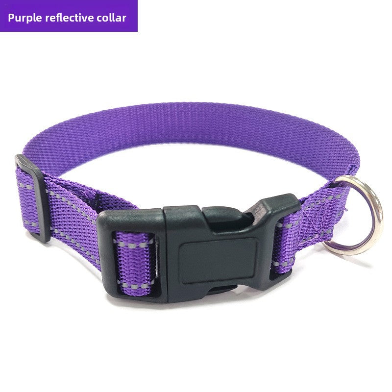 Adjustable polyester collar for dogs and cats, 5 sizes available