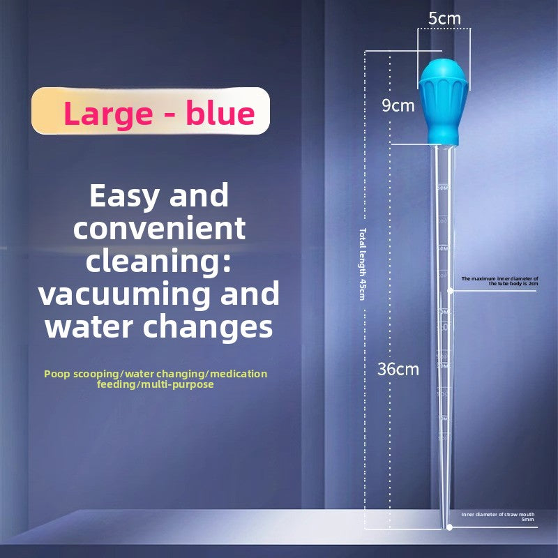 Fish Tank Squeegee Water Changer for Aquariums and Turtles