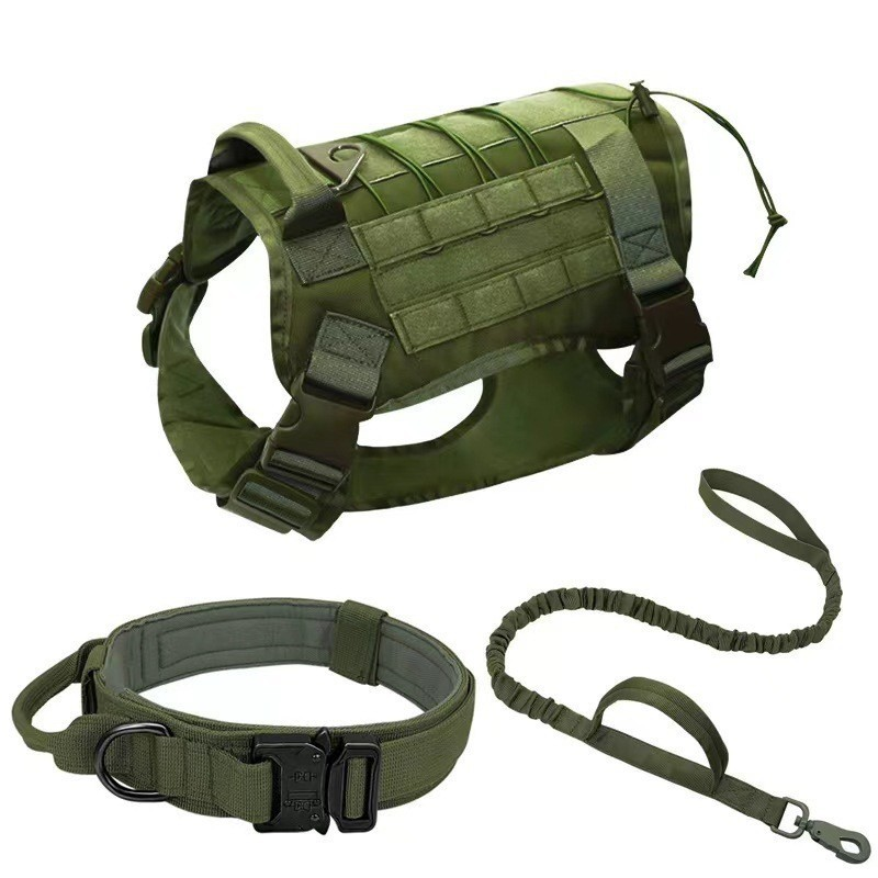 Tactical nylon dog harness for medium and large dogs, main product photo