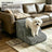 Removable washable dog stairs with anti-slip base in grey
