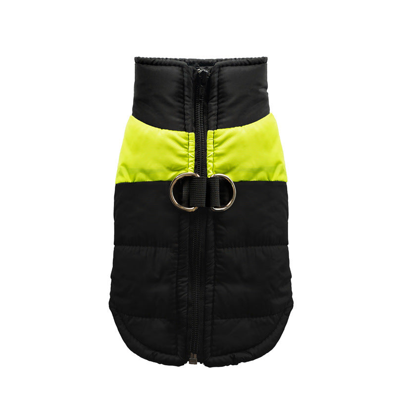 Two tone padded dog vests in five colours and eight sizes