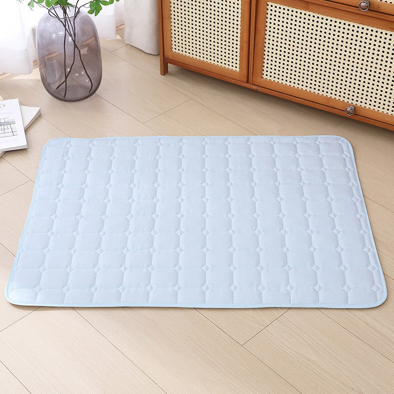 Ice silk cooling mat for dogs and cats in Sky Blue, size 40 x 30cm