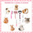 8-Piece Pet Grooming Kit with Slicker Brush, Combs and Nail Clipper