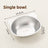 Stainless steel hanging pet bowl with cage stand