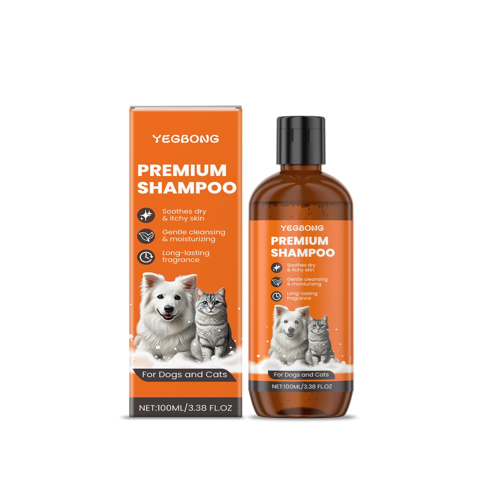 Gentle Pet Shampoo for Dogs and Cats, Everyday Odour Cleansing Wash