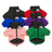 Windproof water-resistant padded jacket for large dogs in Green, showing size and shape