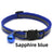 Striped reflective cat collar with bell, available from Pet Royale UK