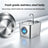 304 Stainless Steel Pet Water Fountain with Faucet Spout and Viewing Window, 2.2L or 3.2L