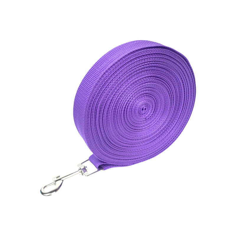 Long dog training leads in nine colours and many lengths