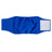 Reusable male dog belly band with waterproof outer layer in Black, top view