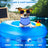Blue PVA sponge dog cooling scarf neck wrap for hot days, view 3