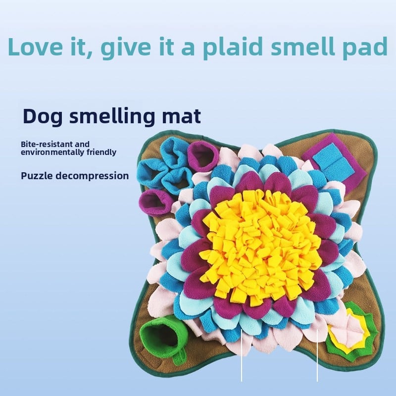 Washable Plush Sniff Mat for Dogs and Cats, Bite Resistant Puzzle