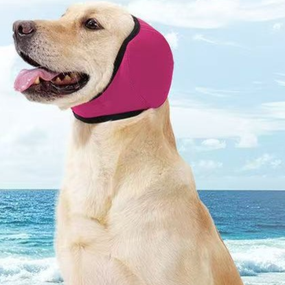 Calming Dog Hood, Neoprene Ear Wrap for Grooming and Noise Anxiety