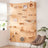 Modular wooden wall-mounted cat climbing board with shelves