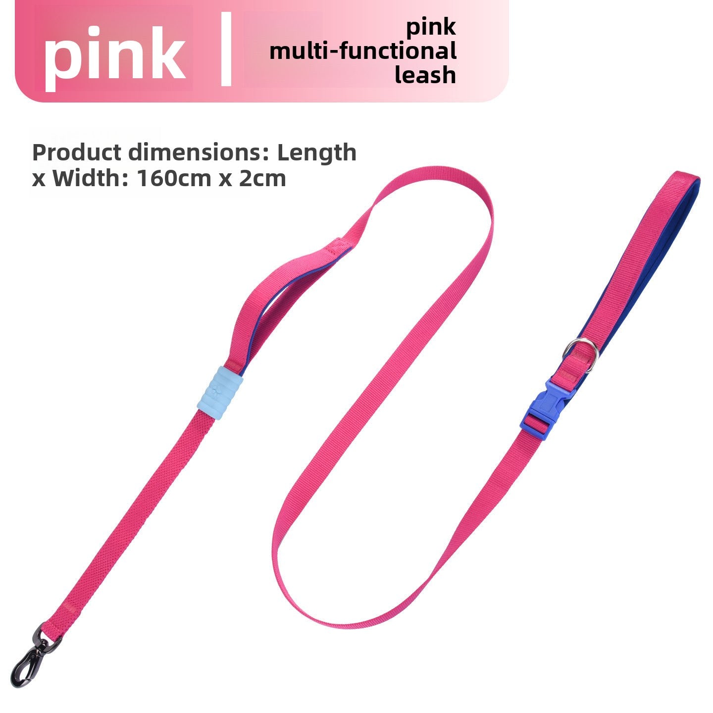 Hands-free crossbody dog lead in 5 colour options
