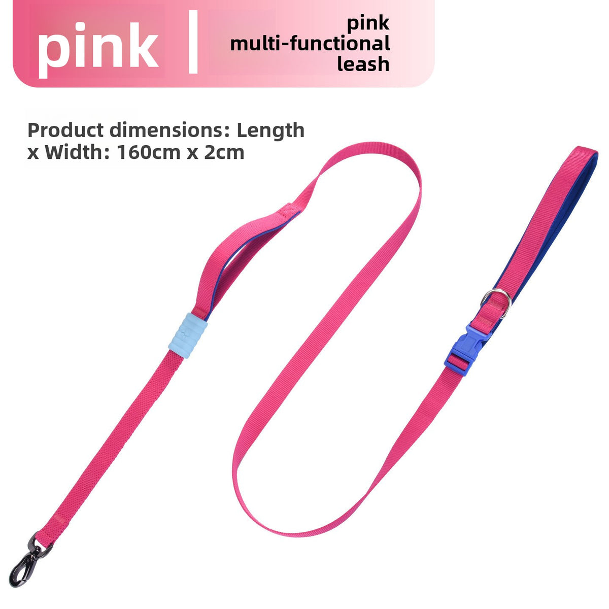 Hands-free crossbody dog lead in 5 colour options