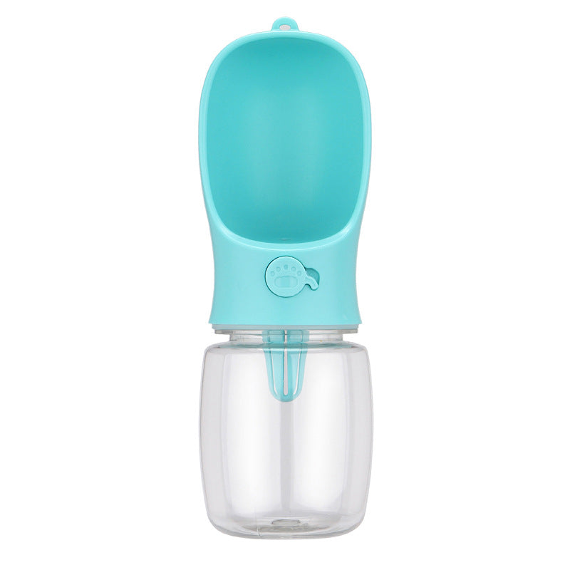 Leakproof dog walking water bottle in Pink 550ml, material detail