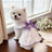 Summer pet dress with lead ring for dogs and cats, image 4