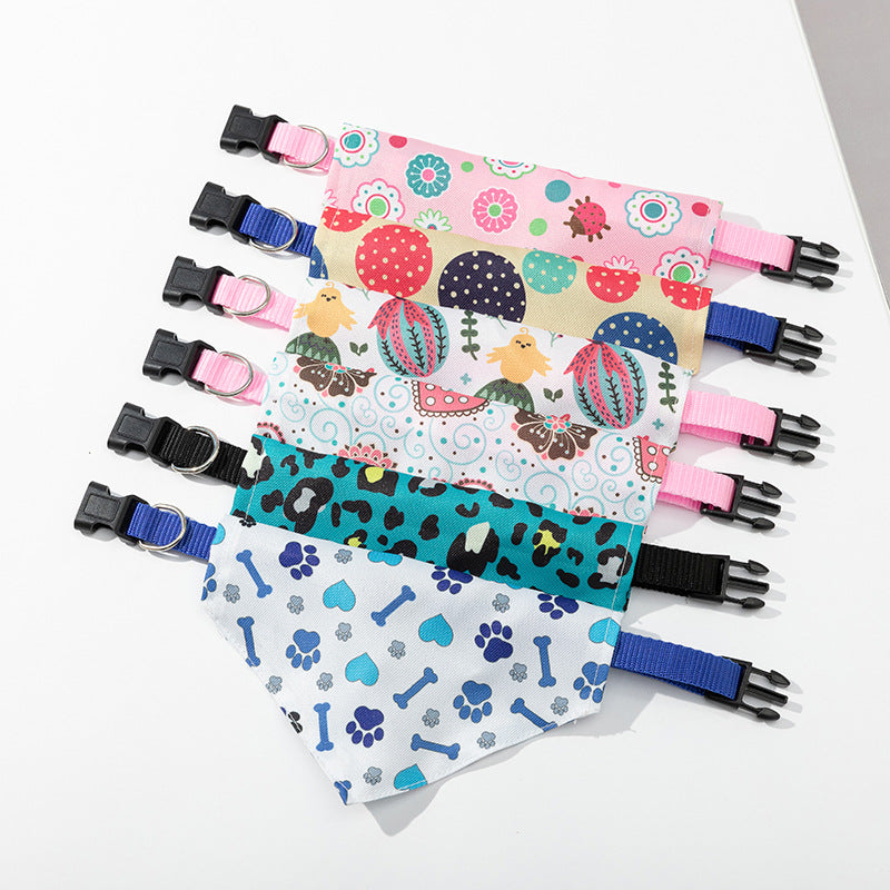 Printed dog bandana scarf, available in 6 colours, sizes Small to Large, image 4