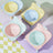 Anti-Spill Square Ceramic Pet Bowl with Raised Stand in Four Light Colours