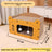 Corrugated cardboard cat scratcher house and den, product gallery photo