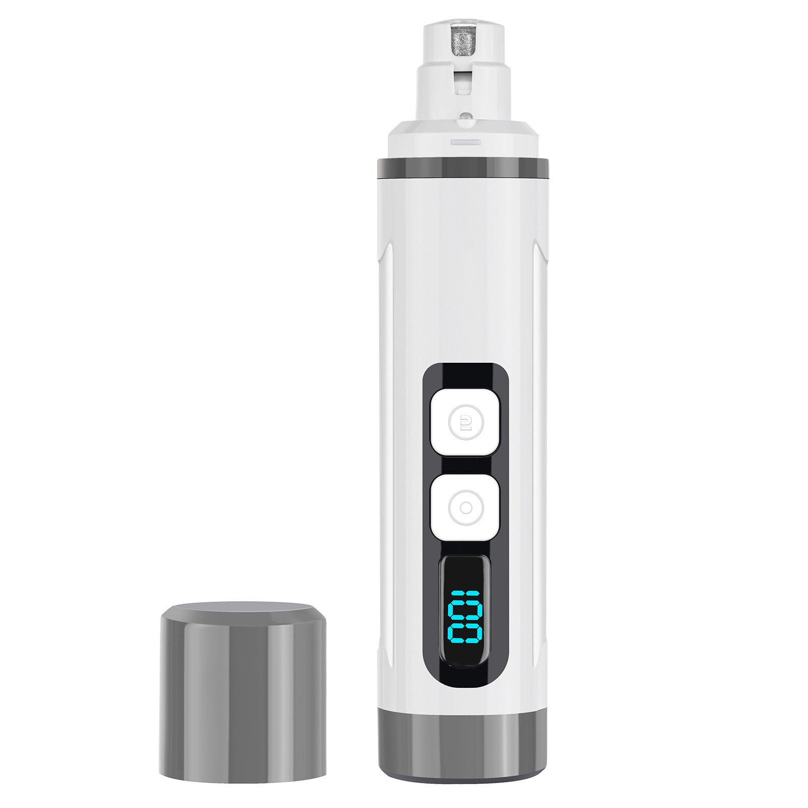 Compact Two-Speed Pet Nail Grinder with LED, Quiet Claw Polisher