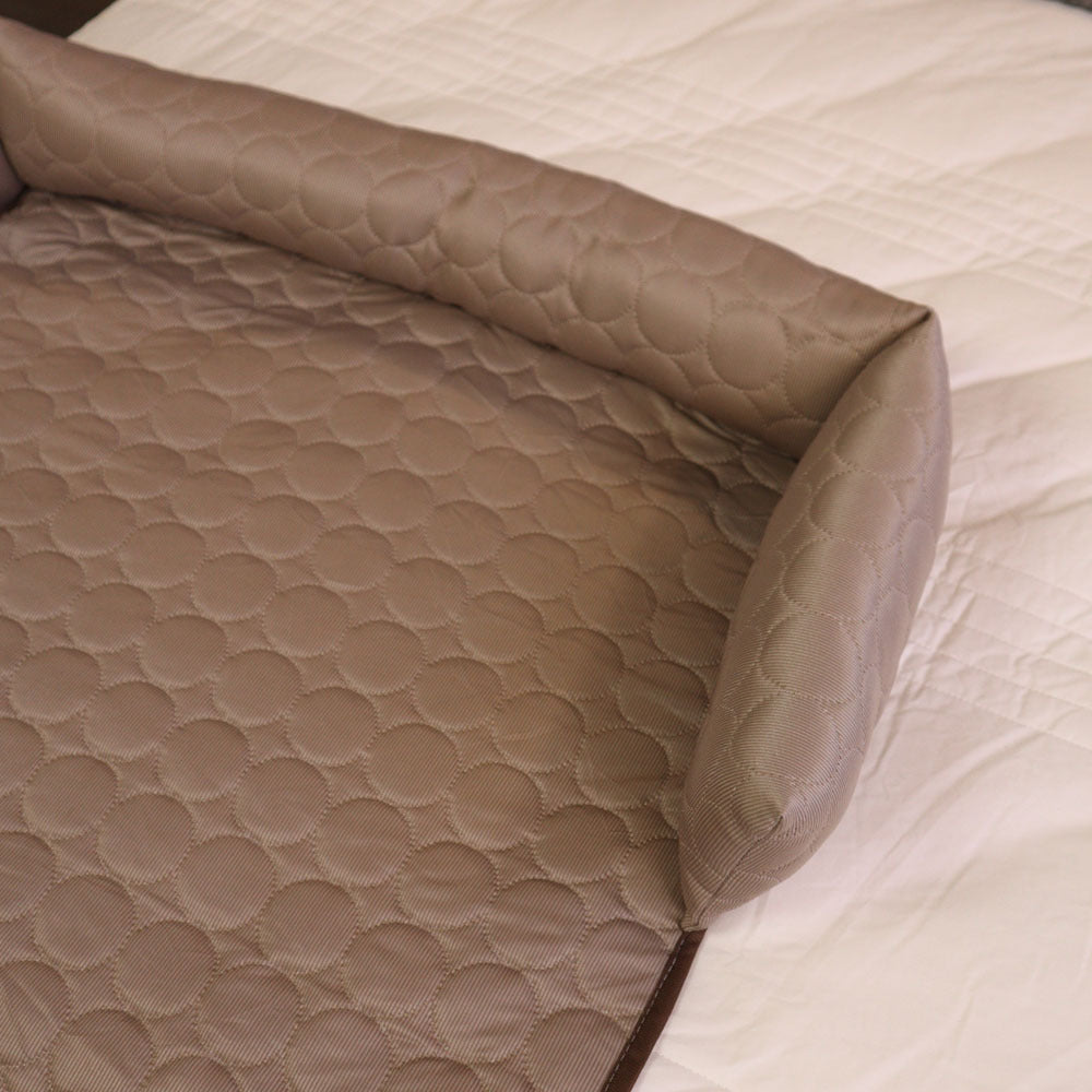 Large ice silk pet cooling pad, alternative angle view