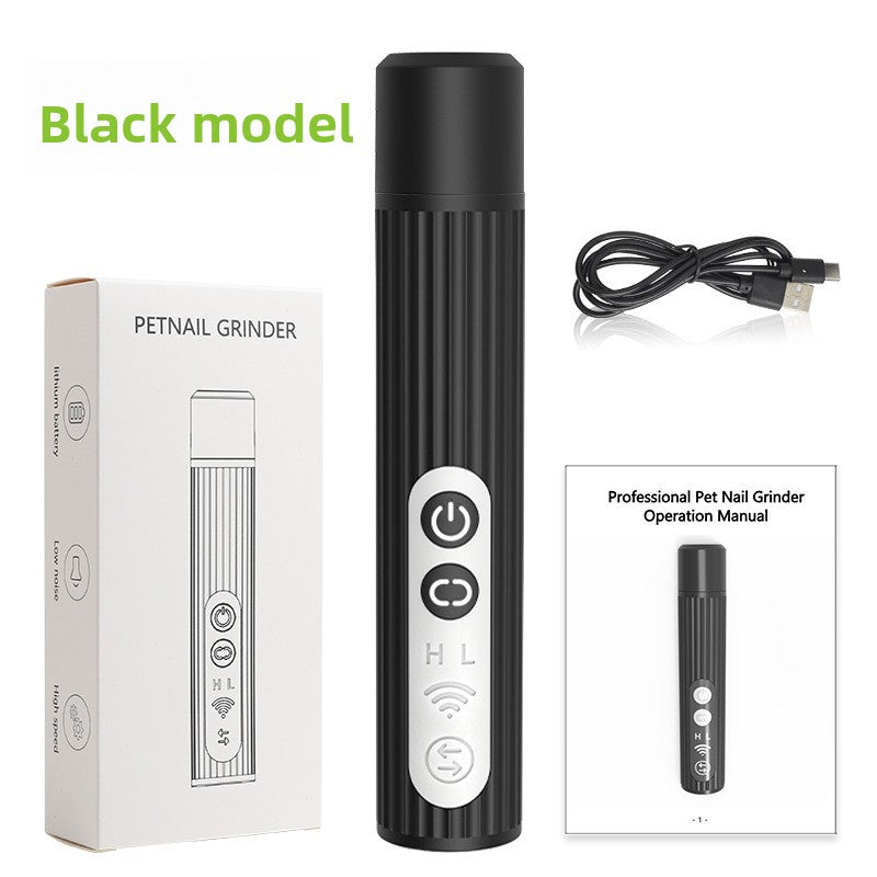 Rechargeable Dog Nail Grinder with 3 Grinding Heads, Quiet Polisher