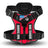 Reflective tactical dog harness and lead set, available from Pet Royale UK