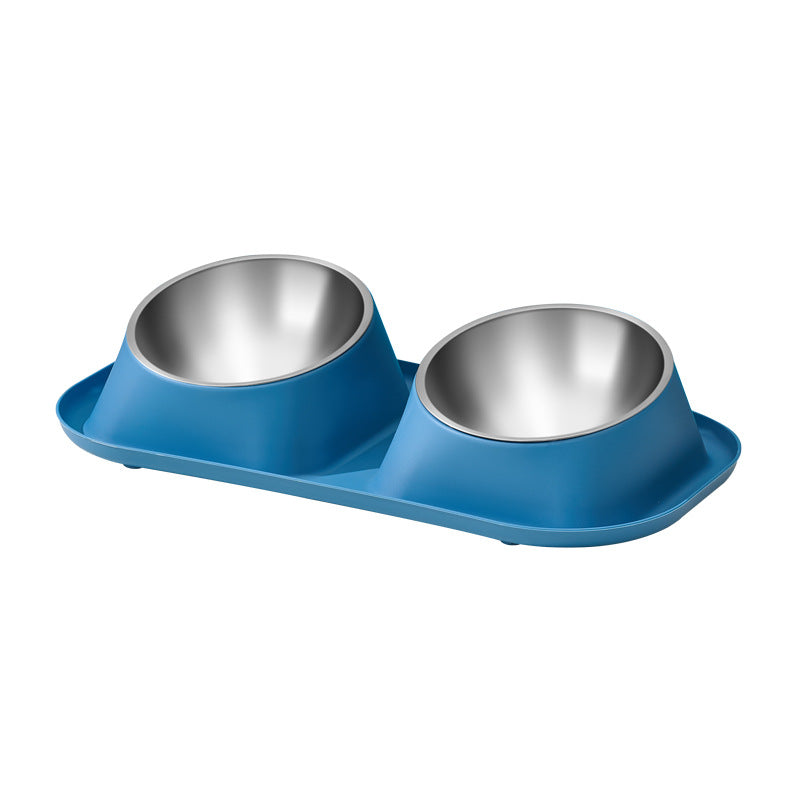Anti-Spill Pet Food Bowl with Stainless Steel Insert
