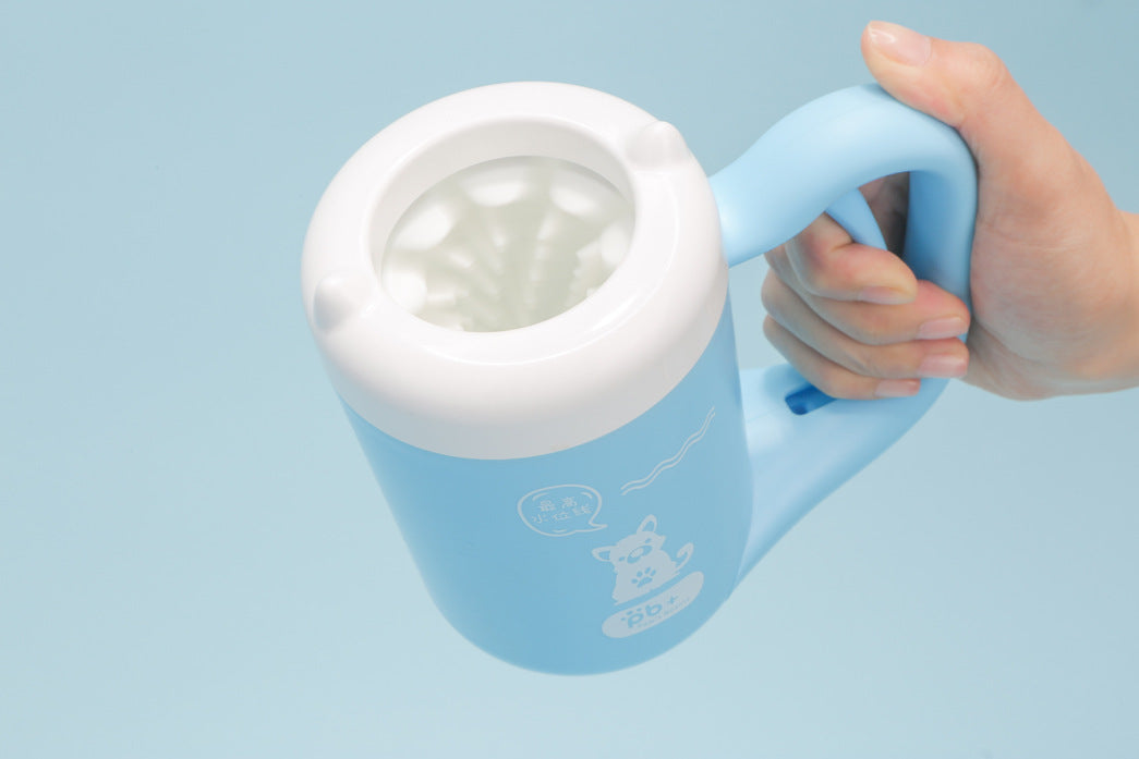 Press Action Pet Foot Washing Cup for Dogs and Cats