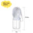 Portable Pet Water Bottle with Attached Food Container for Outdoor Walks