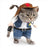 Cowboy denim look hooded jumpsuit for dogs and cats, in Denim Cowboy, image 8
