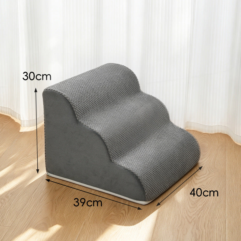 Non-slip foam pet stairs with washable cover, second detail photo
