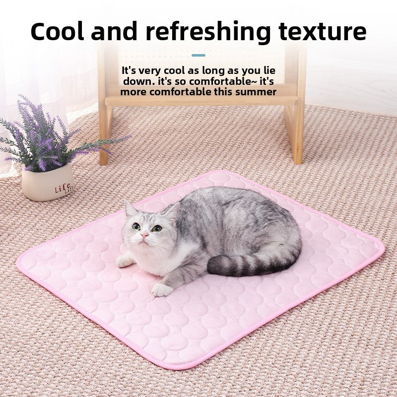 Blue ice silk pet cooling mat for cats and dogs, photo 2