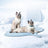 Leaf print cooling ice pad for pets, main product photo
