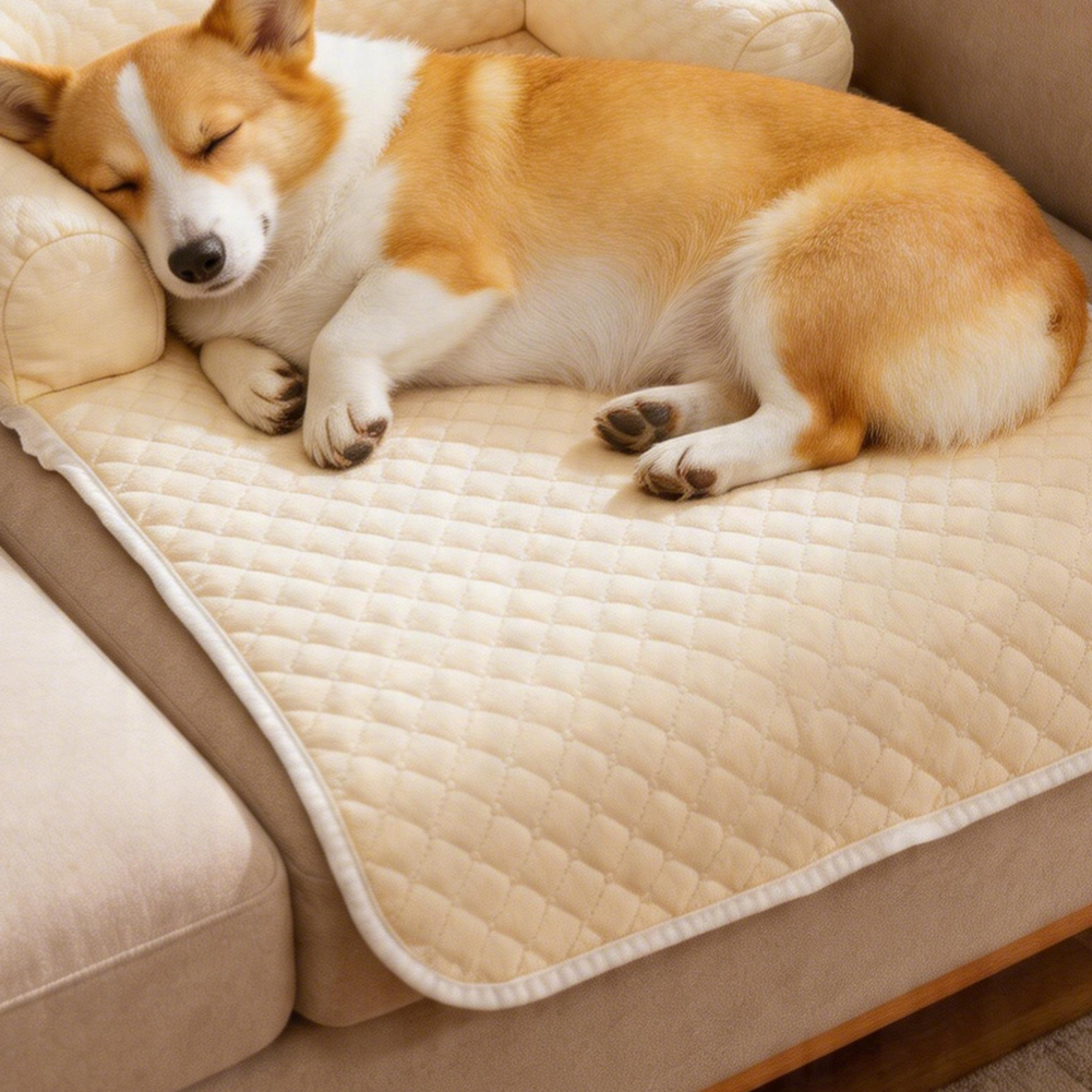 Anti-scratch plush pet pad for cats and dogs, main product photo