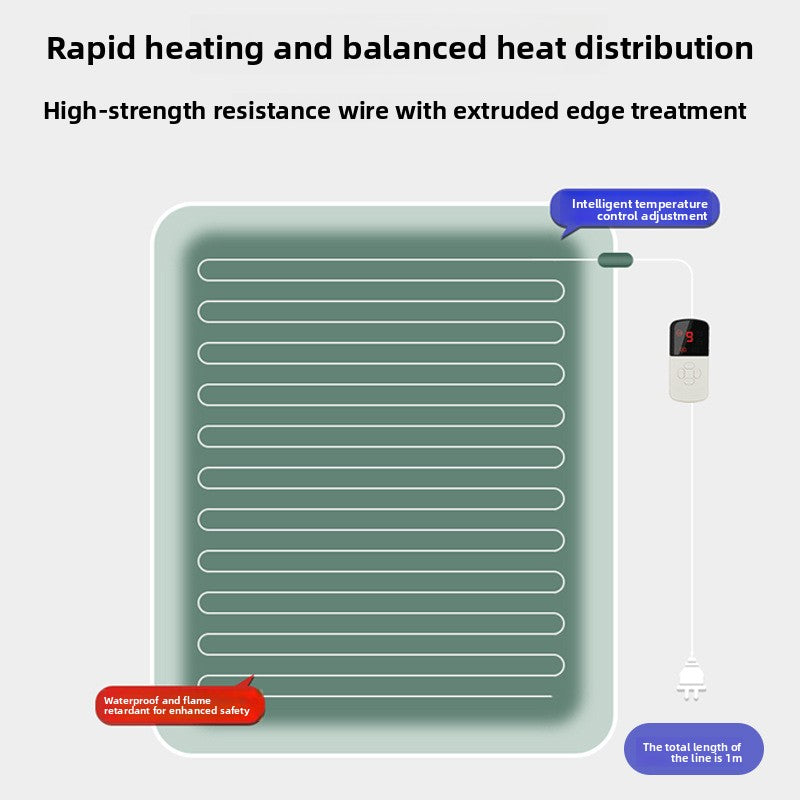 Electric pet heating pad with removable cover, detail photo 2