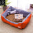 Warm donut pet bed with blanket and toy bone, photo 47 of 80