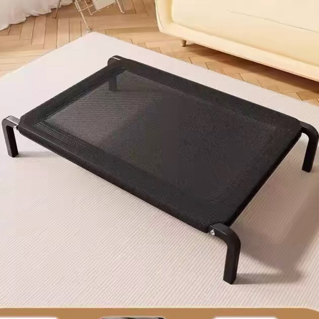 Elevated dog cot bed with removable washable cover, additional product photo