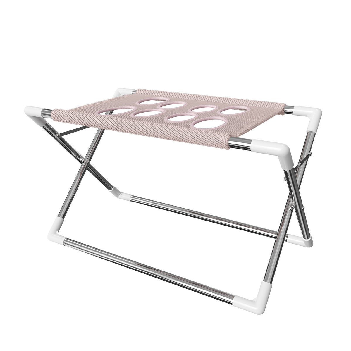 Adjustable pet bathing and grooming stand in Pink