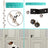 Dog potty training doorbell hanging on cotton rope, product image 3
