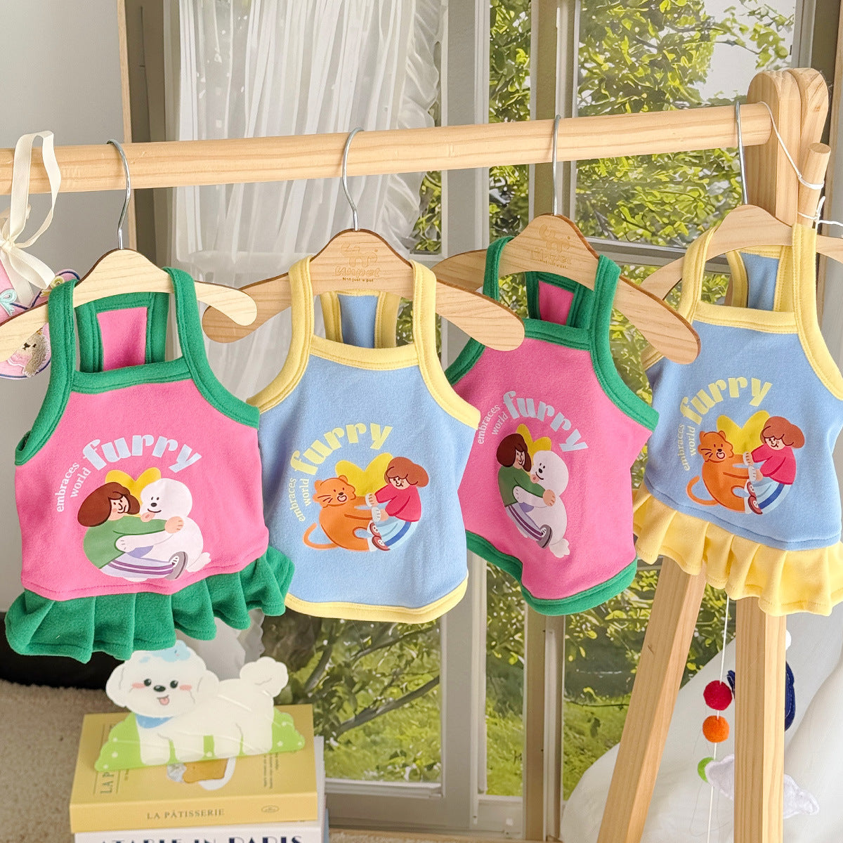 Strap top and princess dress for small pets for dogs and cats, image 1