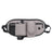Grey dog training treat waist pack with pockets and reflective strips, view 5