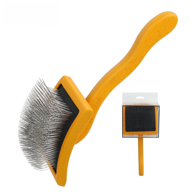 Wooden Handle Pet Grooming Comb for Dogs, Detangling Tool