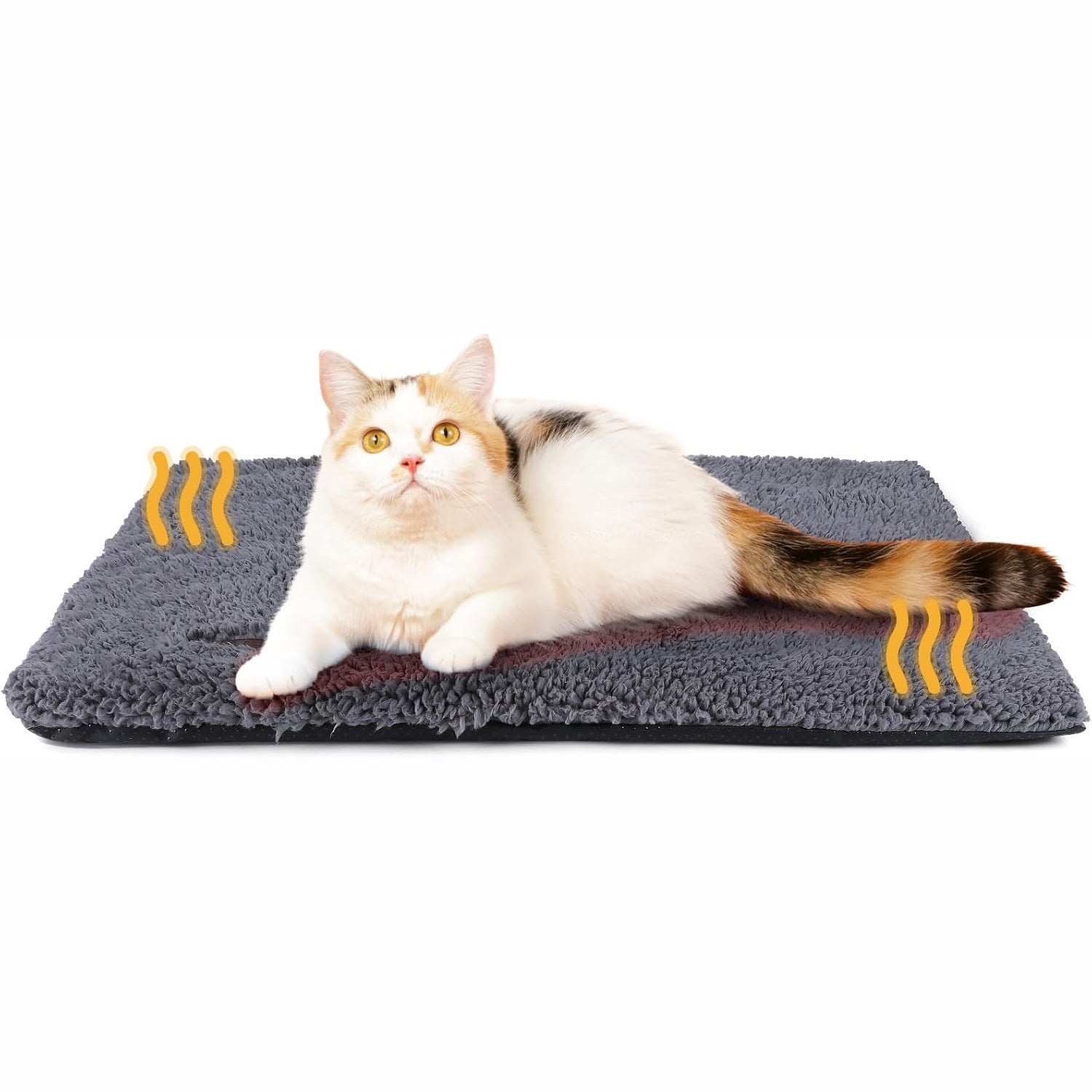 Brown pet mat with a black non-slip base