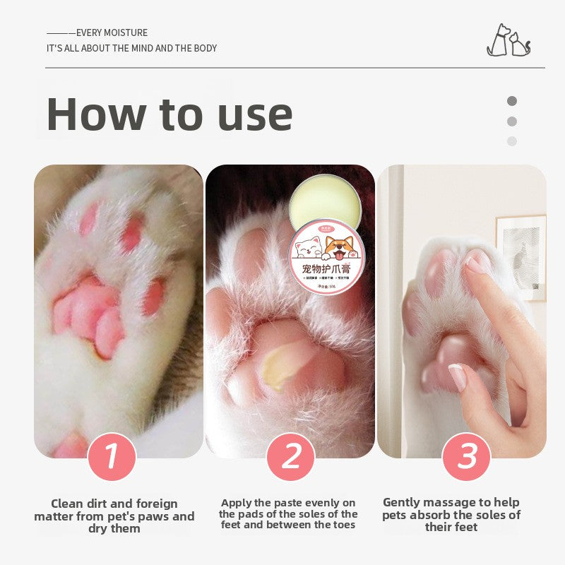 Pet Paw and Nose Balm with Plant Extracts for Dry Skin