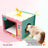 Felt cat nest shaped like a retro TV, view 3