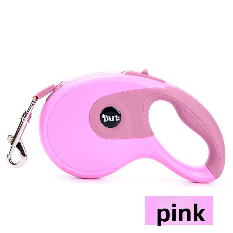 Retractable dog lead with anti-slip grip, available from Pet Royale UK